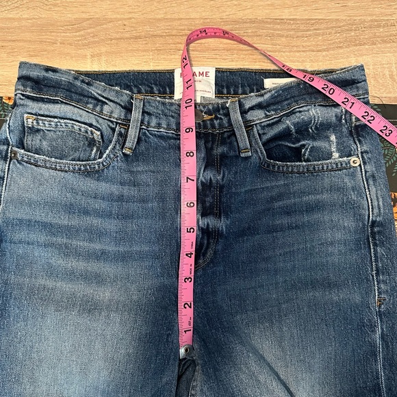 FRAME Denim, Heritage Le California Raw Edge, Coldwater Wash, Size 26 EUC - Picture 14 of 15